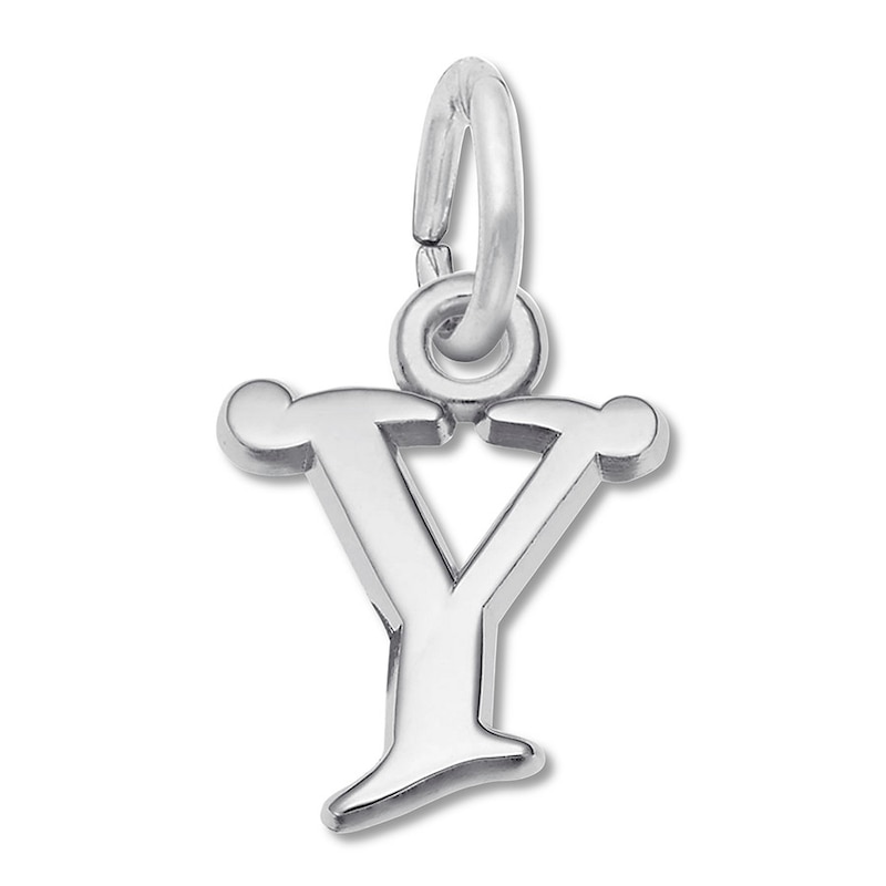 Letter Y Charm Sterling Silver
