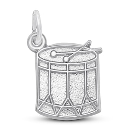 Drum Charm Sterling Silver