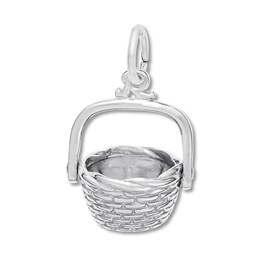 Basket Charm Sterling Silver