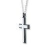 Thumbnail Image 1 of Men's Cross Necklace Stainless Steel 22"