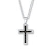 Thumbnail Image 0 of Men's Cross Necklace Stainless Steel
