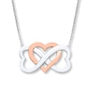 Thumbnail Image 0 of Heart Infinity Necklace Sterling Silver
