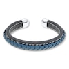 Men's Bracelet Stainless Steel/Leather Cuff