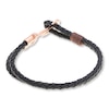 Thumbnail Image 2 of Men's Anchor Bracelet Leather & Stainless Steel 8.5"