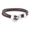 Thumbnail Image 0 of Men's Bracelet Leather & Stainless Steel 9"