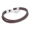 Thumbnail Image 2 of Men's Bracelet Leather & Stainless Steel 9"