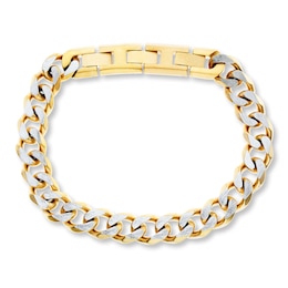 Men's Curb Chain Bracelet Stainless Steel 10&quot; Length