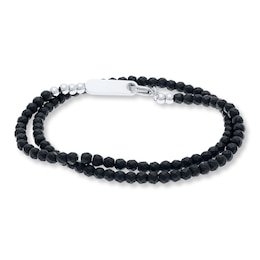 Men's Hematite Bracelet Stainless Steel 8&quot;