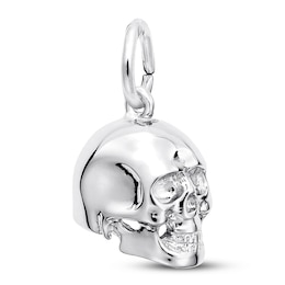 Skull Charm Sterling Silver