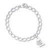 Thumbnail Image 0 of #1 Mom Charm Bracelet Sterling Silver 7"