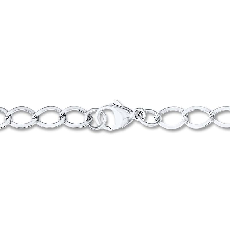 #1 Mom Charm Bracelet Sterling Silver 7"