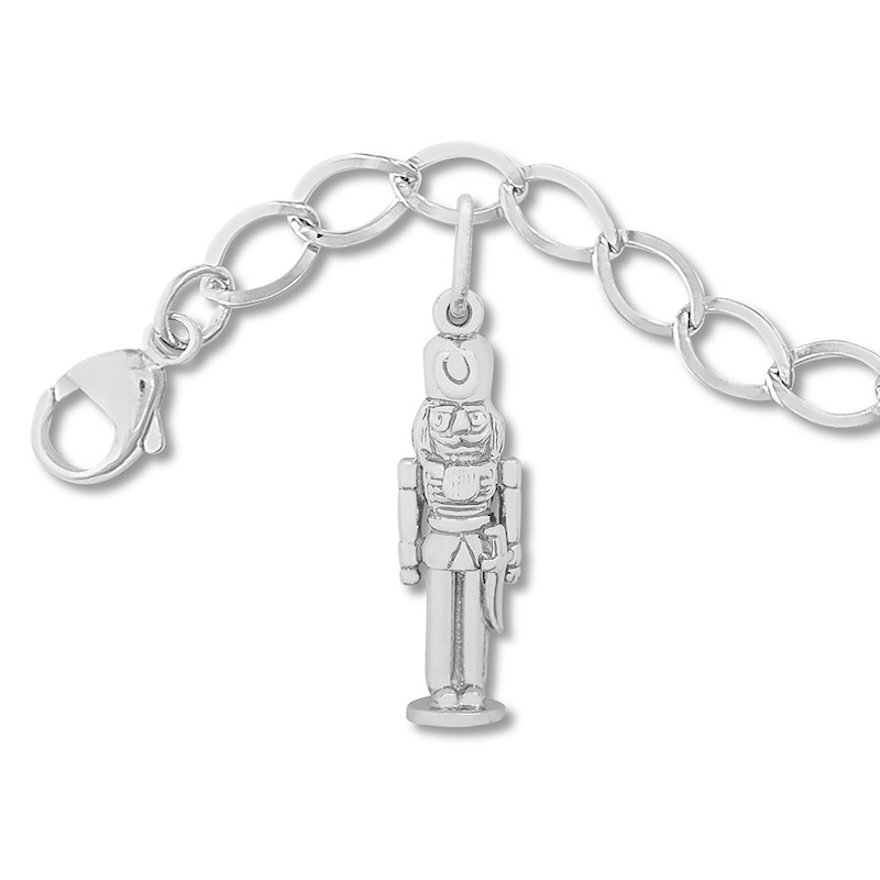 Nutcracker Charm Bracelet Sterling Silver 7"