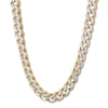 Thumbnail Image 0 of Solid Curb Chain Necklace 11mm Yellow Ion-Plated Stainless Steel 30"