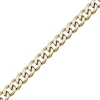 Thumbnail Image 1 of Solid Curb Chain Necklace 11mm Yellow Ion-Plated Stainless Steel 30"