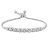 Thumbnail Image 1 of Diamond Accent "XO" Bolo Bracelet 1/4 ct tw Sterling Silver 8.75"