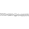 Thumbnail Image 2 of Pave Curb Link Necklace Solid Sterling Silver 24"