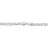 Thumbnail Image 2 of Figaro Link Necklace Solid Sterling Silver 20"