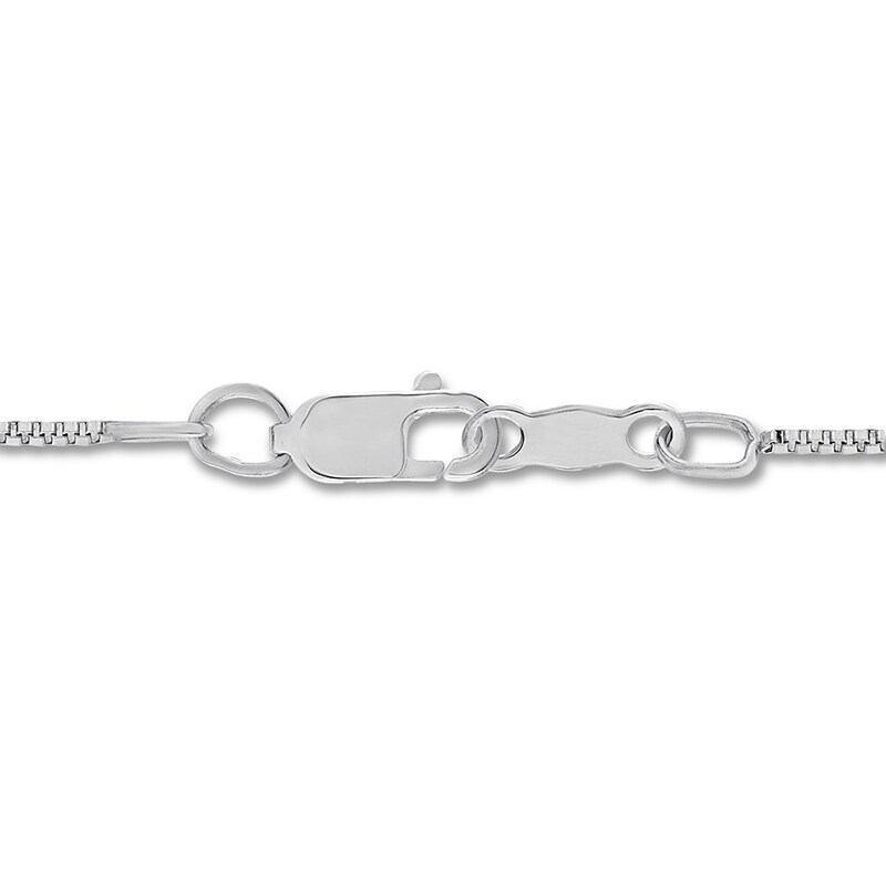 Main Image 3 of Flip Flop Necklace Lab-Created Sapphires Sterling Silver