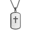 Thumbnail Image 0 of Dog Tag Necklace with Cross Stainless Steel
