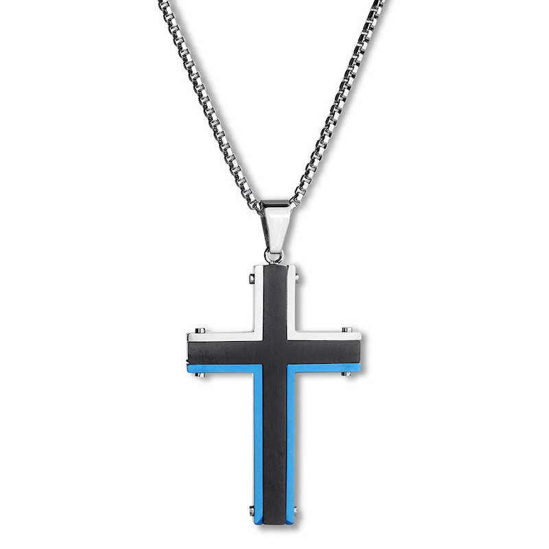 Main Image 1 of Cross Necklace Stainless Steel