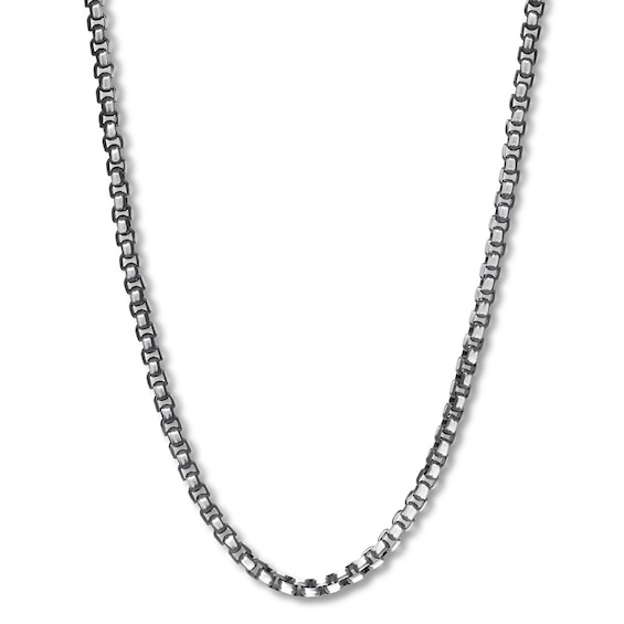 Box Chain Solid Stainless Steel & Ion Plating 24"