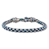 Thumbnail Image 1 of Chain Bracelet Solid Stainless Steel/Blue Ion-Plating 8.5"