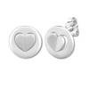 Thumbnail Image 1 of Signature Heart Earrings Sterling Silver