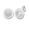 Thumbnail Image 1 of Signature Heart Earrings Sterling Silver