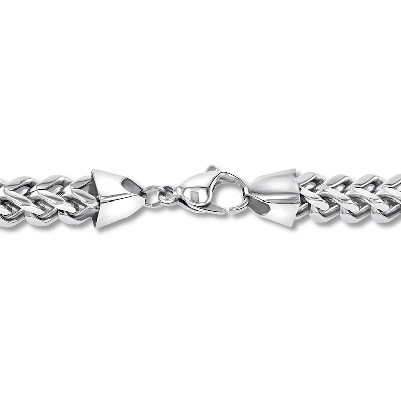 Stainless Steel Foxtail Necklace & Bracelet Set