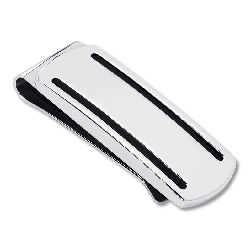 Black Onyx Money Clip Stainless Steel