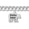 Mama Bear Charm Bracelet Sterling Silver 7"