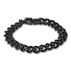 Thumbnail Image 0 of Solid Curb Chain Bracelet Black Ion-Plated Stainless Steel 8"