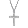 Thumbnail Image 0 of Men's Cross Necklace Stainless Steel 24"