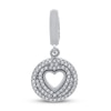 Thumbnail Image 0 of True Definition Diamond Heart Charm 1/5 ct tw Round-cut Sterling Silver