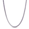 Thumbnail Image 0 of Solid Box Chain Necklace Purple Ion Plating Stainless Steel 24"