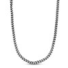 Thumbnail Image 0 of Solid Foxtail Chain Necklace Black Ion Plating Stainless Steel 24"