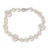 Thumbnail Image 0 of Cultured Pearl Bead Bracelet Sterling Silver 7.5"