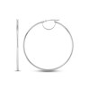 Thumbnail Image 2 of Tube Hoop Earrings 10K White Gold