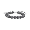 Thumbnail Image 1 of Hematite Men's Bead Bolo Bracelet Stainless Steel 10.5"