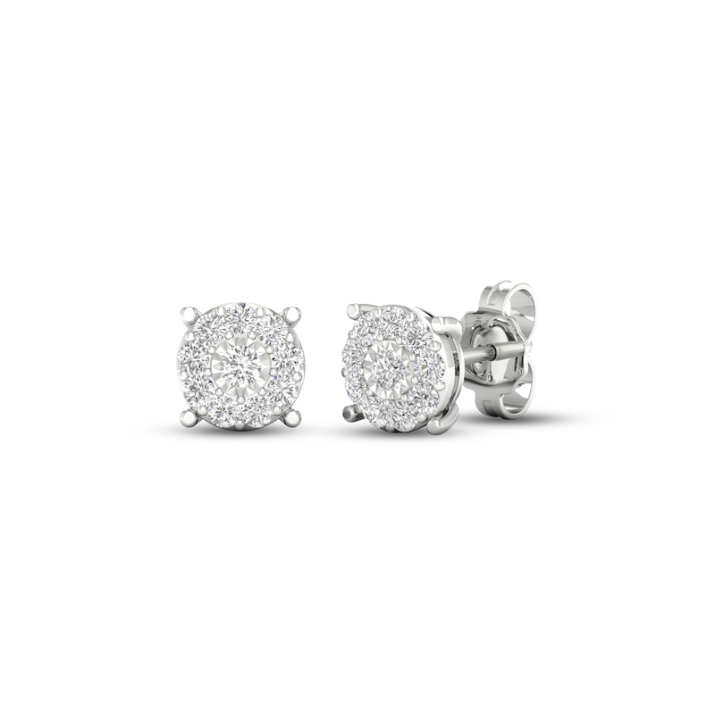 Lab-Created Diamonds by KAY Diamond Earrings 1/4 ct tw Round-cut Sterling Silver