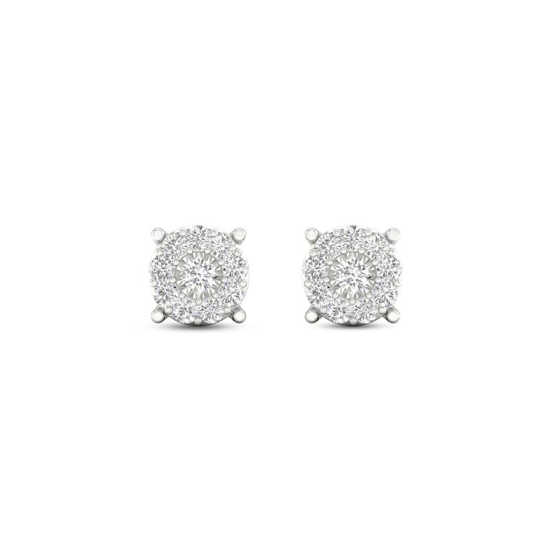 Lab-Created Diamonds by KAY Diamond Earrings 1/4 ct tw Round-cut Sterling Silver