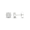 Thumbnail Image 2 of Lab-Created Diamonds by KAY Diamond Earrings 1/4 ct tw Round-cut Sterling Silver