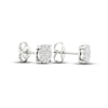 Thumbnail Image 3 of Lab-Created Diamonds by KAY Diamond Earrings 1/4 ct tw Round-cut Sterling Silver