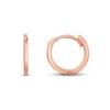 Thumbnail Image 1 of Polished Huggie Hoop Earrings 14K Rose Gold 12mm