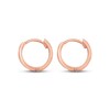 Thumbnail Image 1 of Polished Huggie Hoop Earrings 14K Rose Gold 12mm