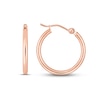 Thumbnail Image 0 of Polished Tube Hoop Earrings 14K Rose Gold 20mm