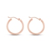 Thumbnail Image 1 of Polished Tube Hoop Earrings 14K Rose Gold 20mm