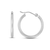 Thumbnail Image 0 of Polished Tube Hoop Earrings 14K White Gold 20mm