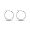 Thumbnail Image 1 of Polished Tube Hoop Earrings 14K White Gold 20mm