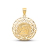 Thumbnail Image 0 of Diamond-Cut Angel Medallion Charm 14K Yellow Gold